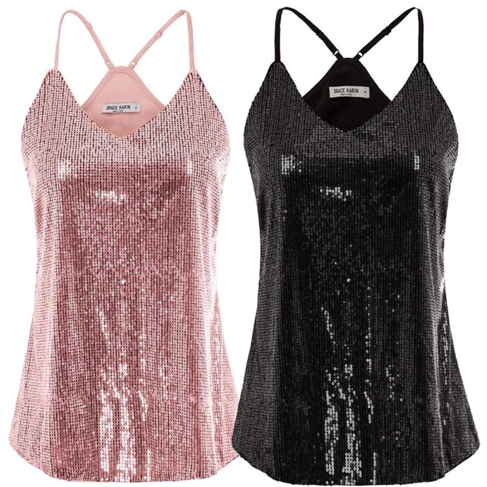 New Woman’s pink racer back sequence top XL